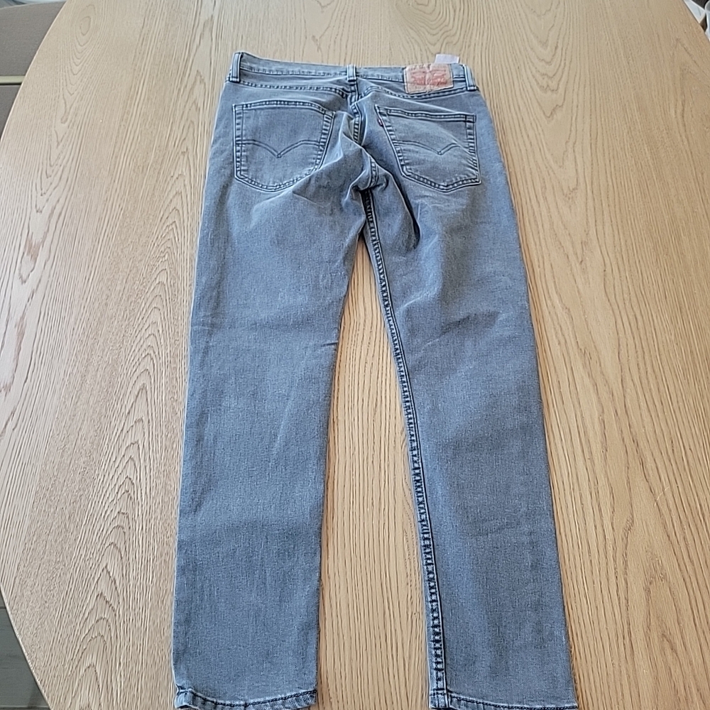 Levis 512 Jeans Men's 32x30 Slim Tapered Black Faded Stretch Casual Gray - Picture 8 of 10